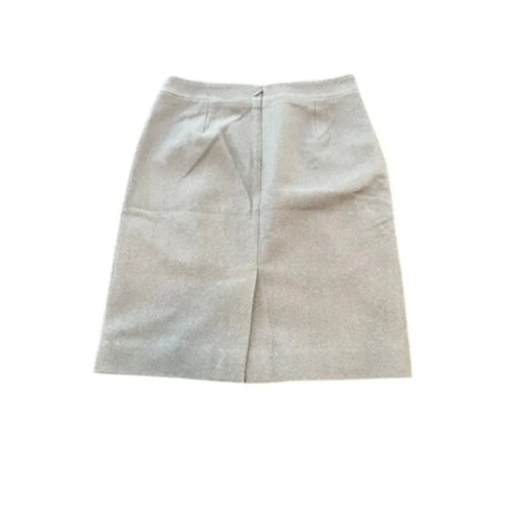 J.Crew The Pencil Skirt Gray Wool Blend Tailored Career Midi Skirt Size 2‎